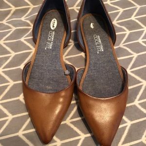 Brown Leather Flats
